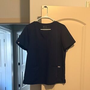 FIGS Women's Navy two pocket top